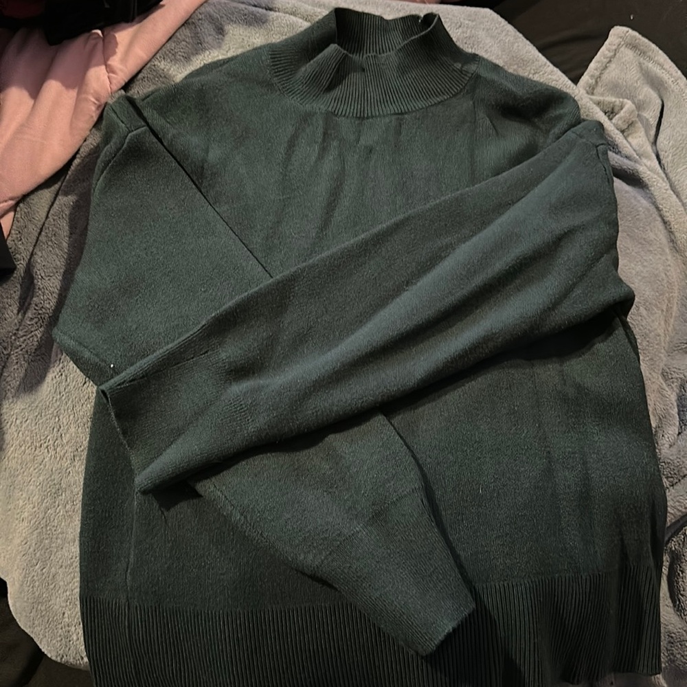 Green turtle neck sweater from primark